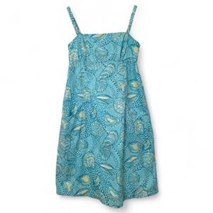 Lilly Pulitzer Womens Mini Shorely Dress Turq Blue Silver Dollar Size 4 Pockets